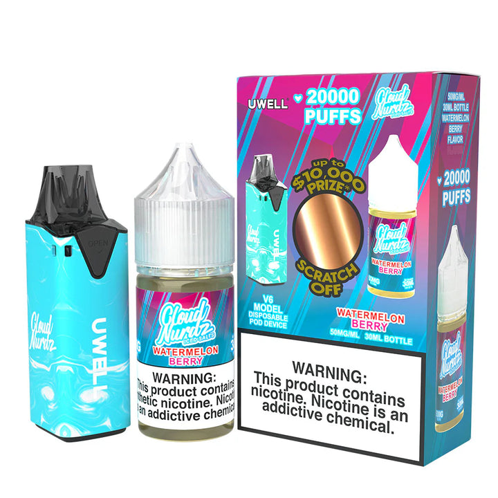 Collab Bundle – Uwell V6 Disposable Device + Daddy’s Vapor 30mL Juice BLV PeruThe Collab Bundle includes the Uwell V6 Disposable Device and Daddy's Vapor 30mL Juice. This bundle provides an easy and convenient vaping experience with the high-q