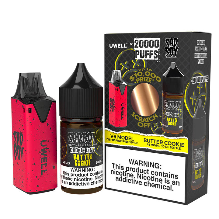 Collab Bundle – Uwell V6 Disposable Device + Daddy’s Vapor 30mL Juice BLV PeruThe Collab Bundle includes the Uwell V6 Disposable Device and Daddy's Vapor 30mL Juice. This bundle provides an easy and convenient vaping experience with the high-q