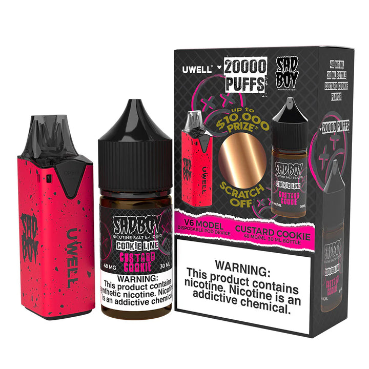 Collab Bundle – Uwell V6 Disposable Device + Daddy’s Vapor 30mL Juice BLV PeruThe Collab Bundle includes the Uwell V6 Disposable Device and Daddy's Vapor 30mL Juice. This bundle provides an easy and convenient vaping experience with the high-q