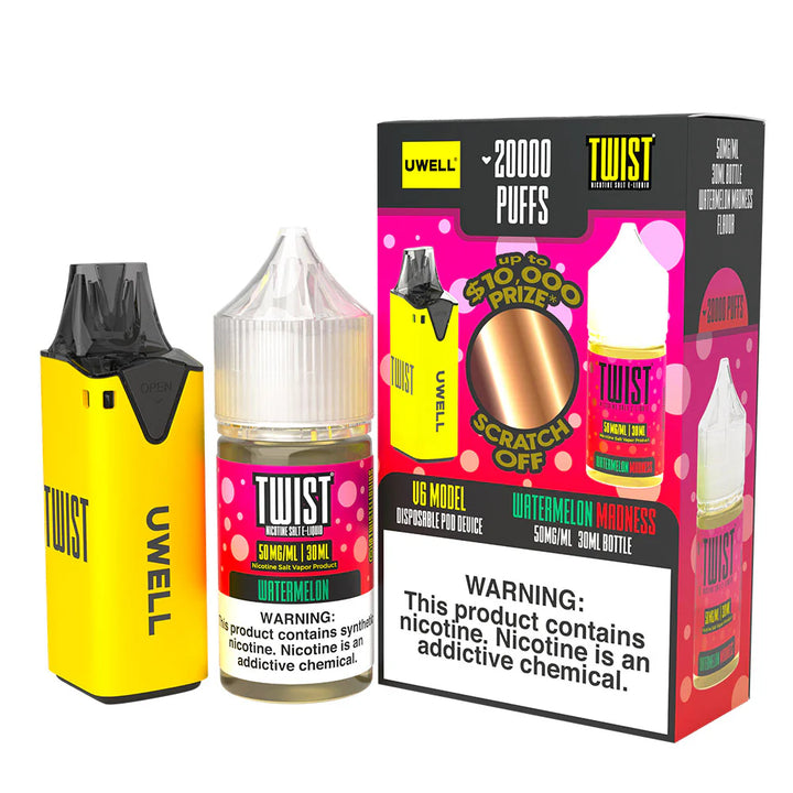 Collab Bundle – Uwell V6 Disposable Device + Daddy’s Vapor 30mL Juice BLV PeruThe Collab Bundle includes the Uwell V6 Disposable Device and Daddy's Vapor 30mL Juice. This bundle provides an easy and convenient vaping experience with the high-q