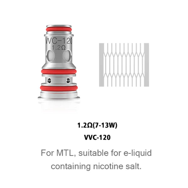 Vandy Vape VVC Coil - 1 CoilBLV PeruSPECIFICATIONS:

0.15Ω/SS316L 35-60W
0.3Ω/A1 30-45W
0.6Ω/A1 18-26W
0.9Ω/A1 9-16W
1.2Ω/A1 7-13W



CONTENTS:

1Coil




MAIN FEATURES:



•For DL in longer vaping tim