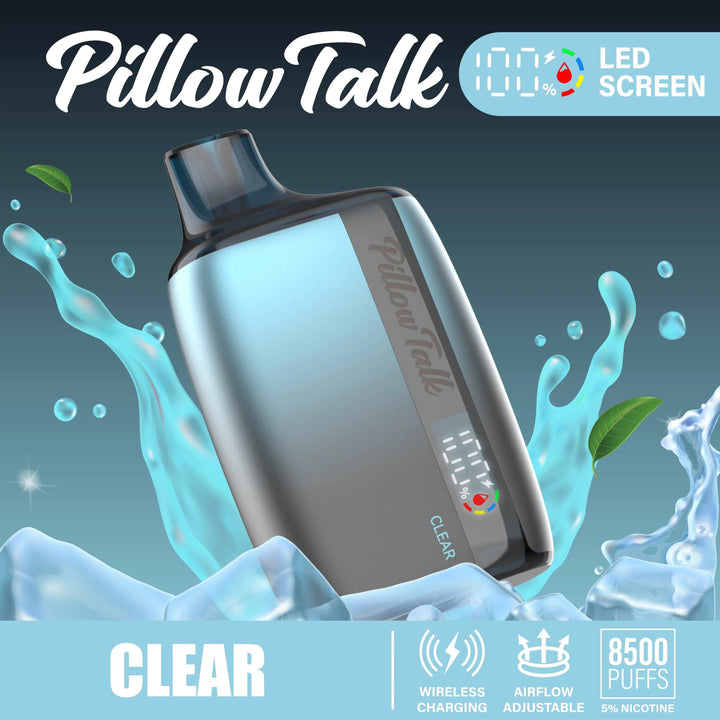 Pillow Talk 13ML 8500 Puffs 550mAh Wireless Charging Disposable Vape Device With E - liquid & Battery Screen - BLV Peru